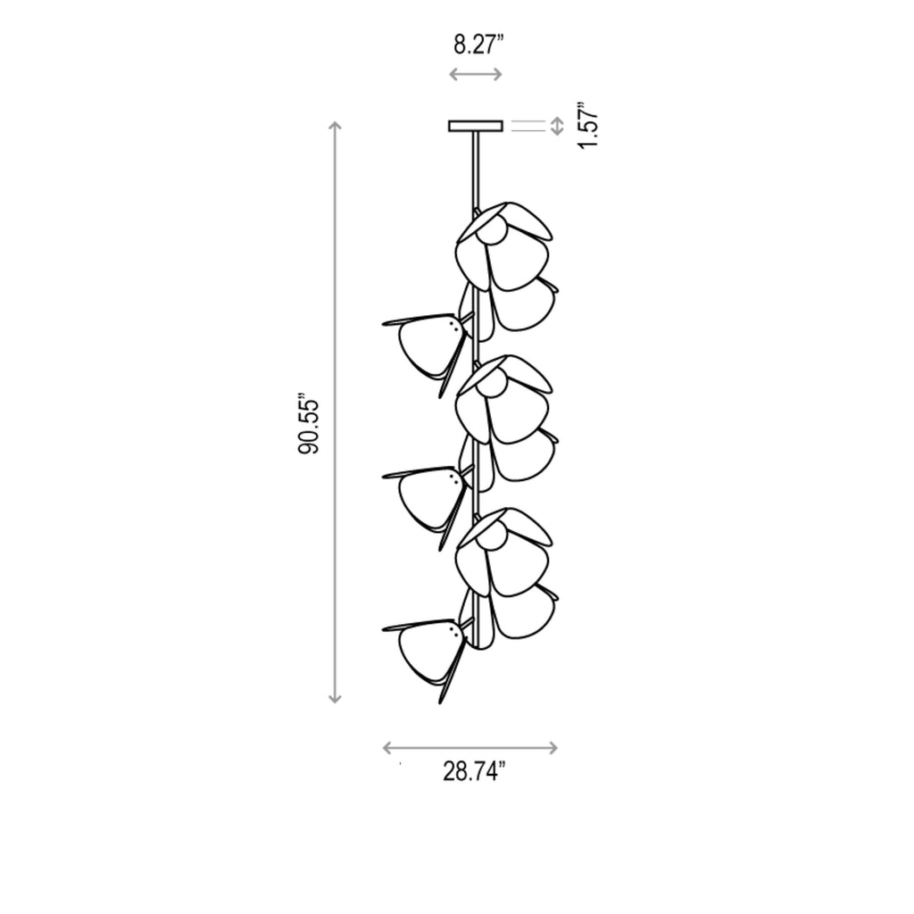 Mod LED Semi Flush Mount