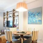 Blue / Medium: 12.6 in width Renata Pendant Light OPEN BOX