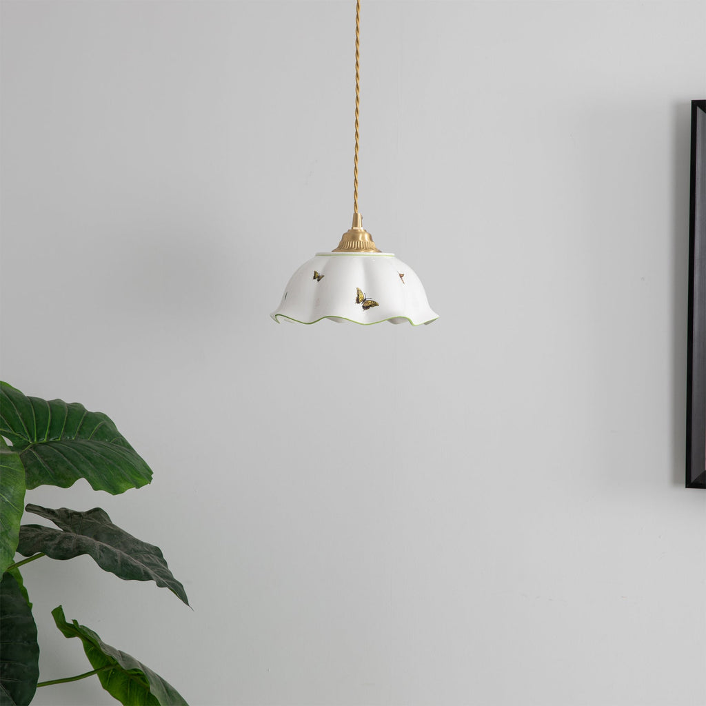 Butterfly Ceramic Pendant Lamp