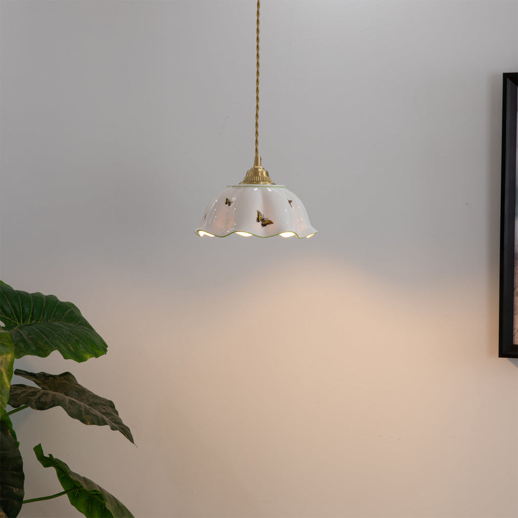 Butterfly Ceramic Pendant Lamp