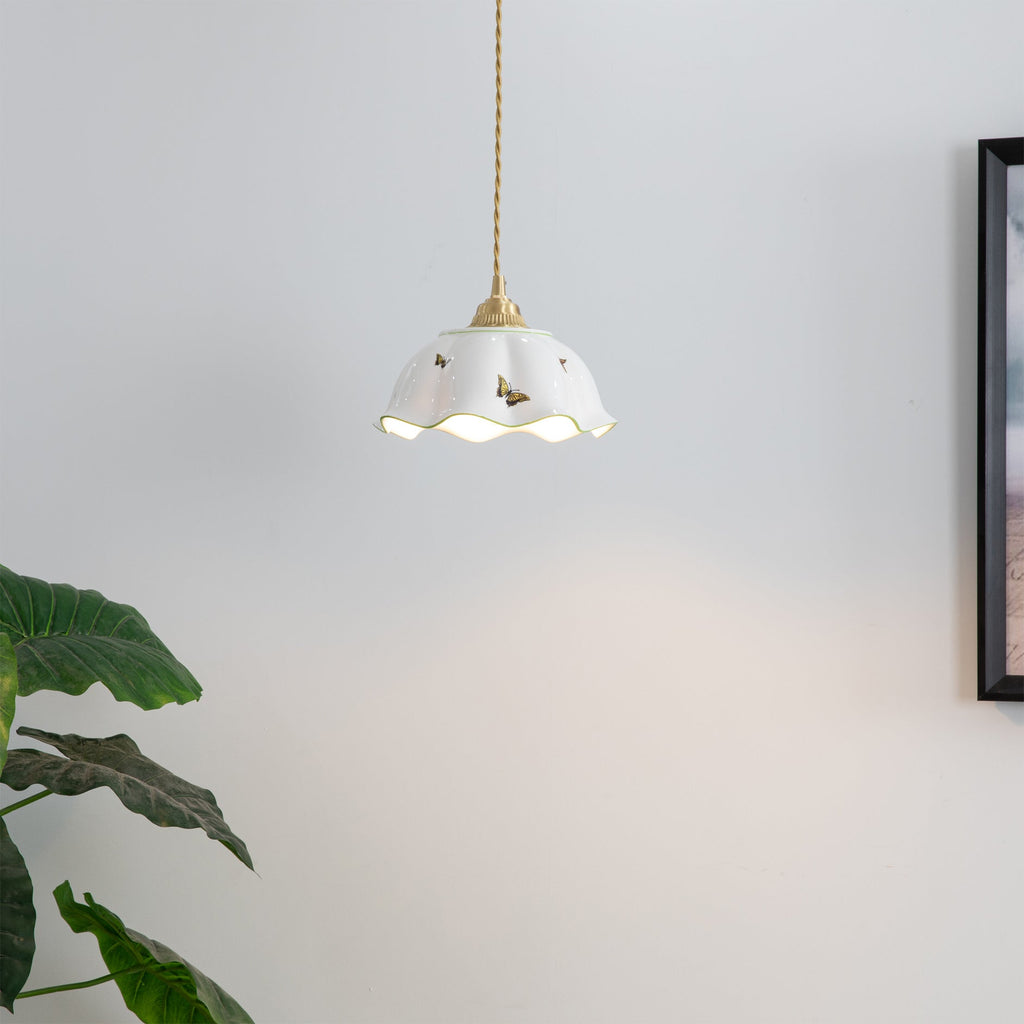 Butterfly Ceramic Pendant Lamp