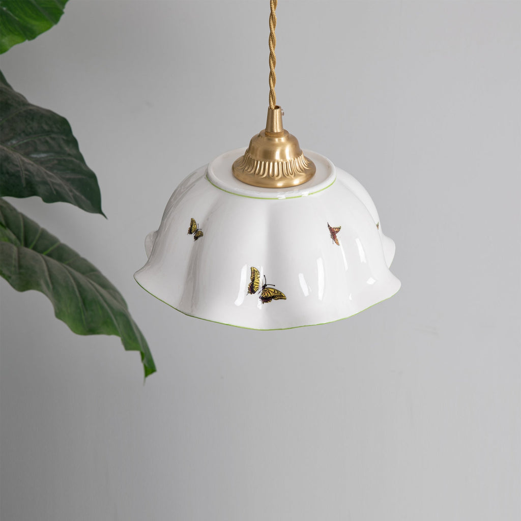 Butterfly Ceramic Pendant Lamp