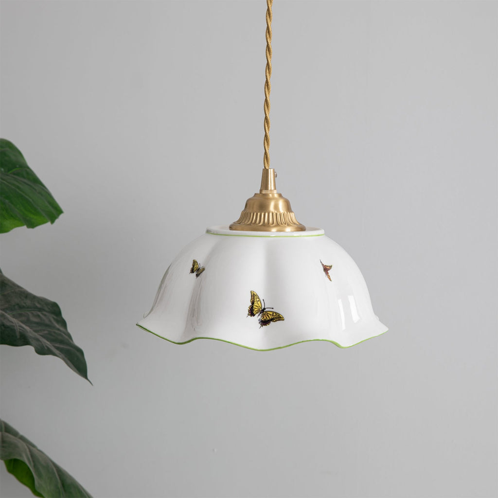 Butterfly Ceramic Pendant Lamp