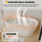 67" Glossy Acrylic Freestanding Tub