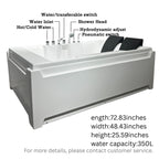 Luxury 2-Person Whirlpool Massage Tub