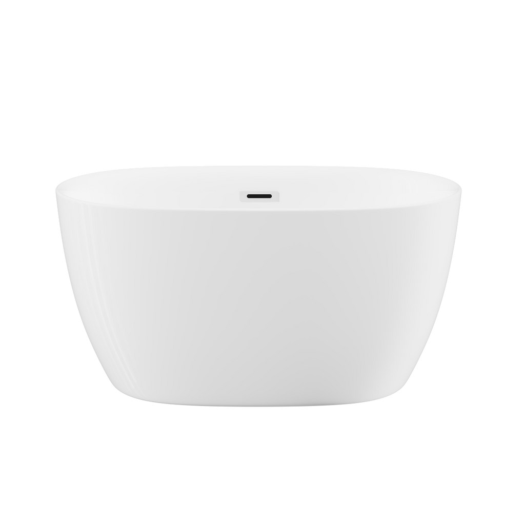 47-inch Sleek Oval Acrylic Tub
