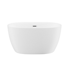47-inch Sleek Oval Acrylic Tub