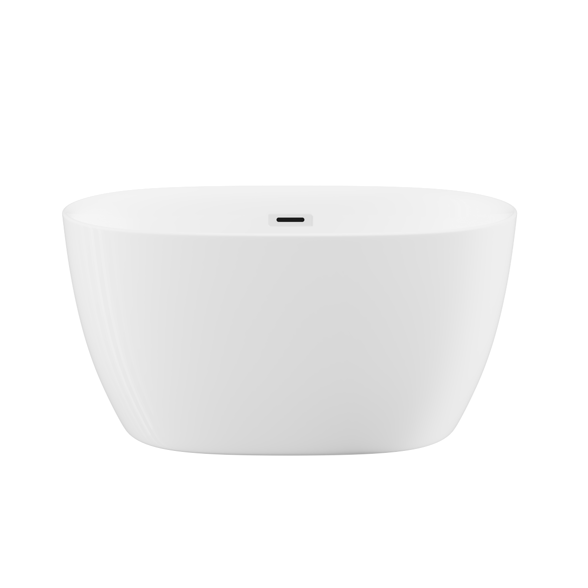 47-inch Sleek Oval Acrylic Tub