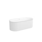 Gloss White Fluted Freestanding Bathtub