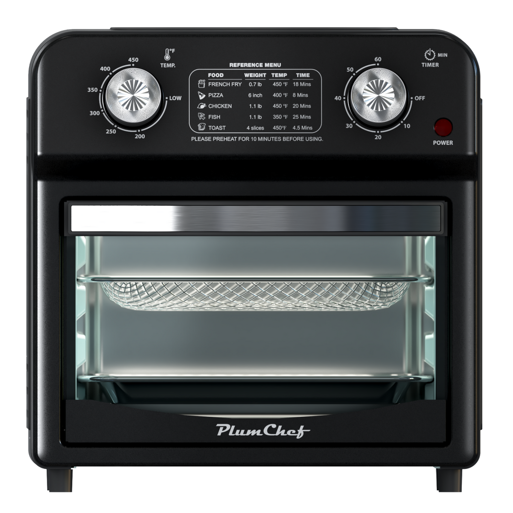 12.5 Quart 7-in-1 1500W Convection Toaster Oven Stainless Steel Black