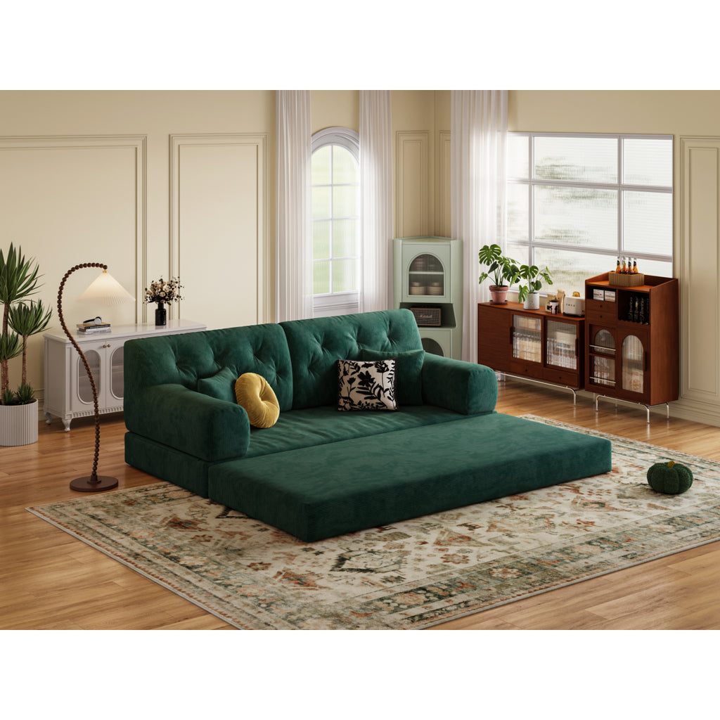 78.8" Modular Sofa Comfortable Floor Sofa Bed for Living Room