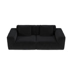modular sofa can be converted into an oversized sofa bed Free conversion sofa set flexible configuration, soft corduroy cloud velvet fabric two person