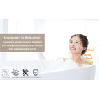 59" Black Freestanding Soaking Tub