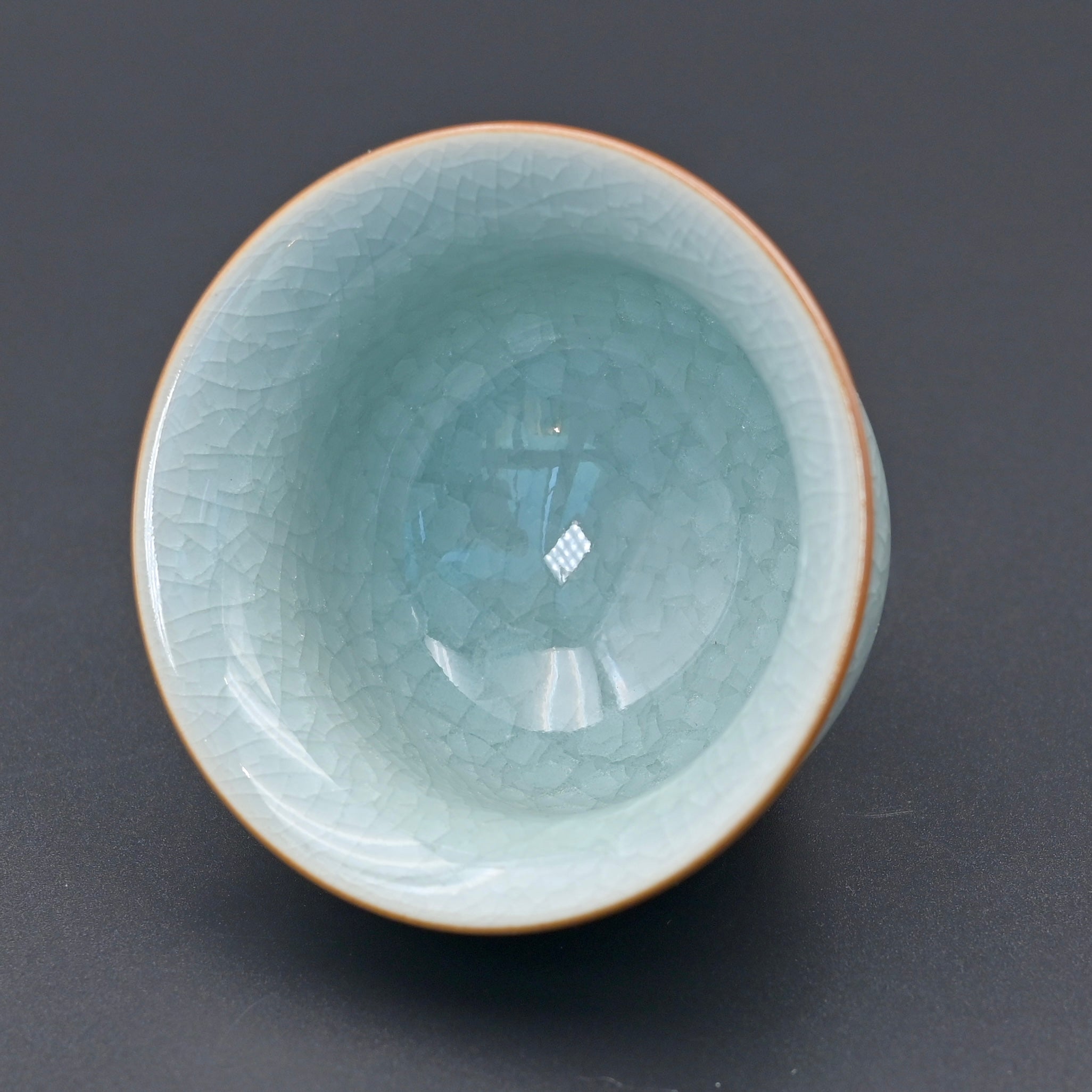 Ru Porcelain Ice-cracks Glaze Press Hand Cup