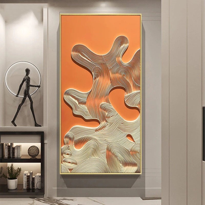 Convoluted Canvas Painting