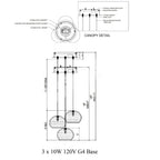 Lazio Multi-Drop Pendant Light