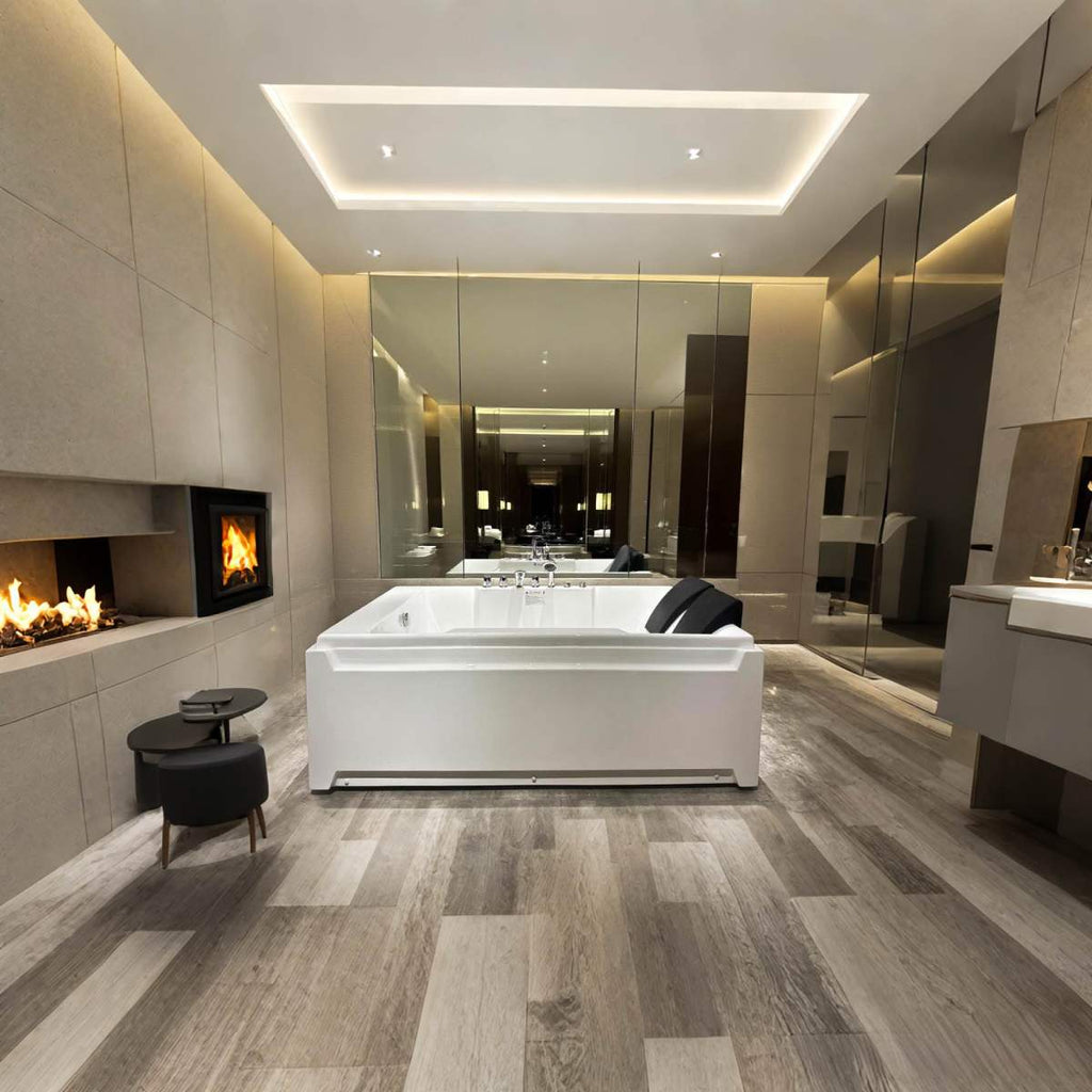 Luxury 2-Person Whirlpool Massage Tub