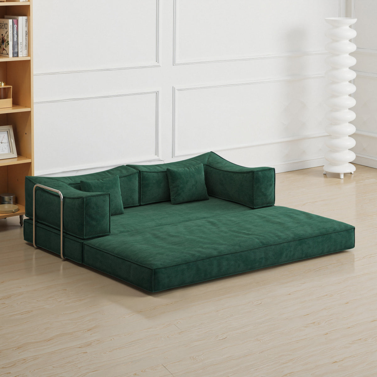 78.8 inch  Modular sofa, convertible pudding block sofa, floor-standing sofa bed with armrests and comfortable sofa bed, compression sofa for living