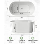 55" Luxury Glossy Soaking Tub