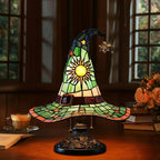 Stained Glass Witch Hat Desk Lamp