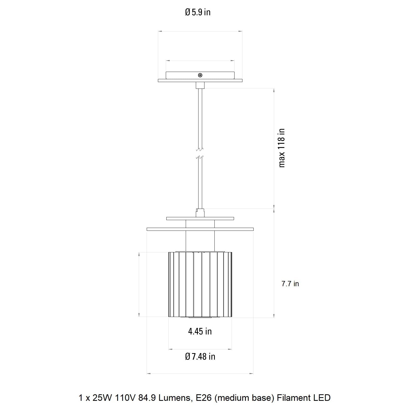 In The Sun Pendant Light