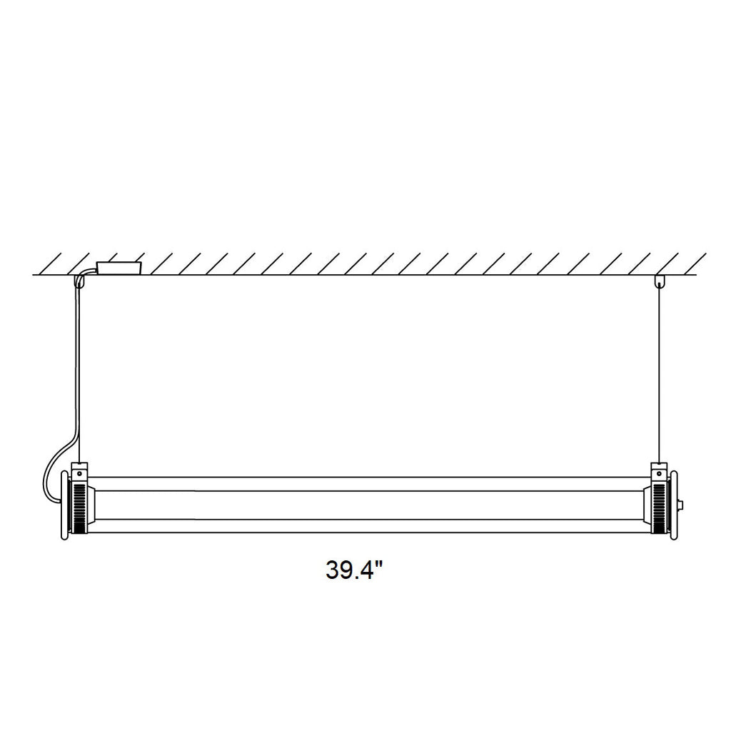 In The Tube 360 Horizontal Outdoor Pendant Light