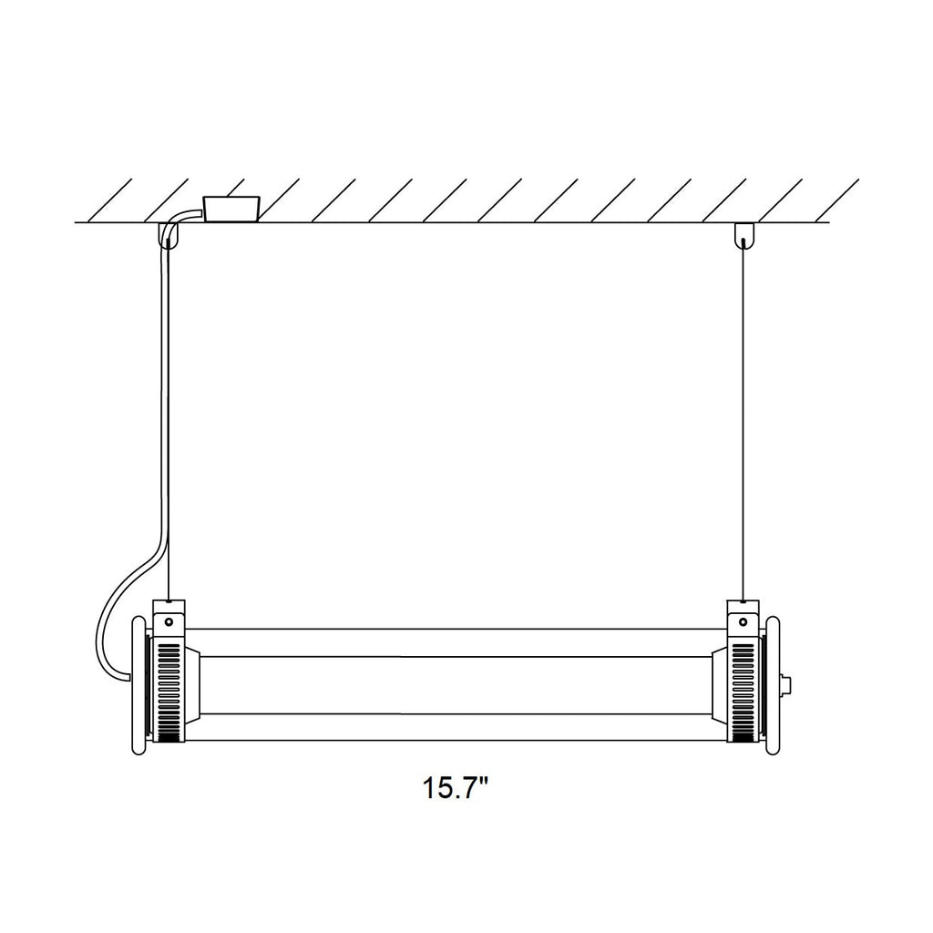 In The Tube 360 Horizontal Outdoor Pendant Light