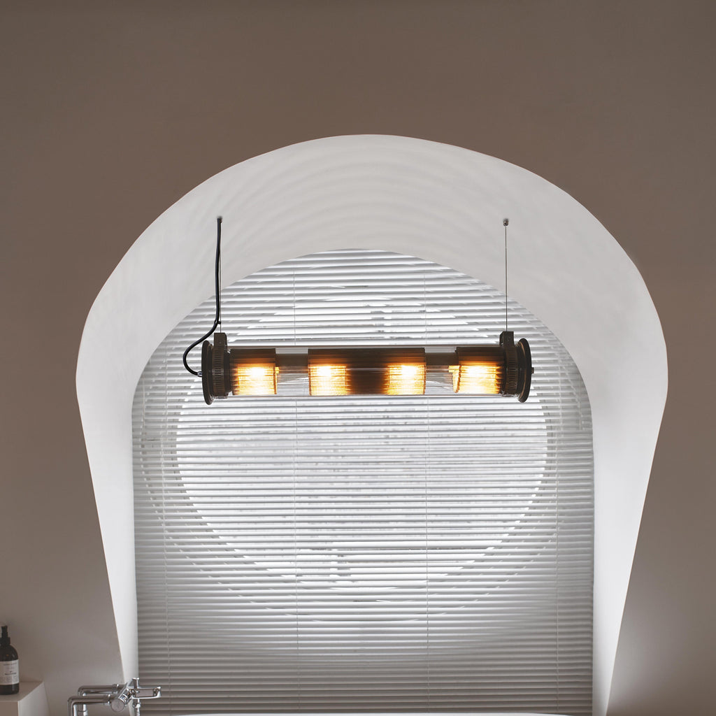 In The Tube Horizontal Outdoor Pendant Light