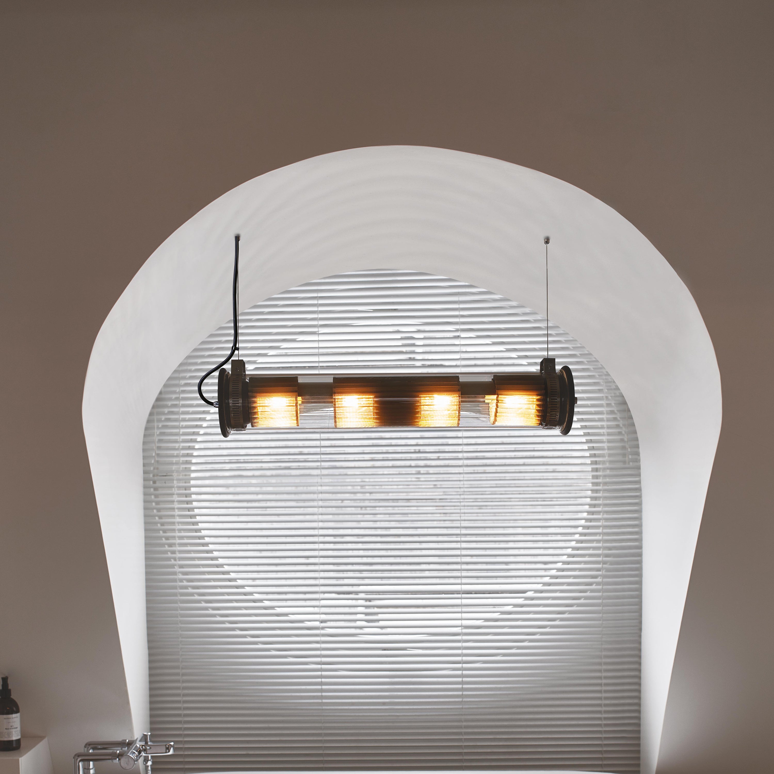 In The Tube Horizontal Outdoor Pendant Light