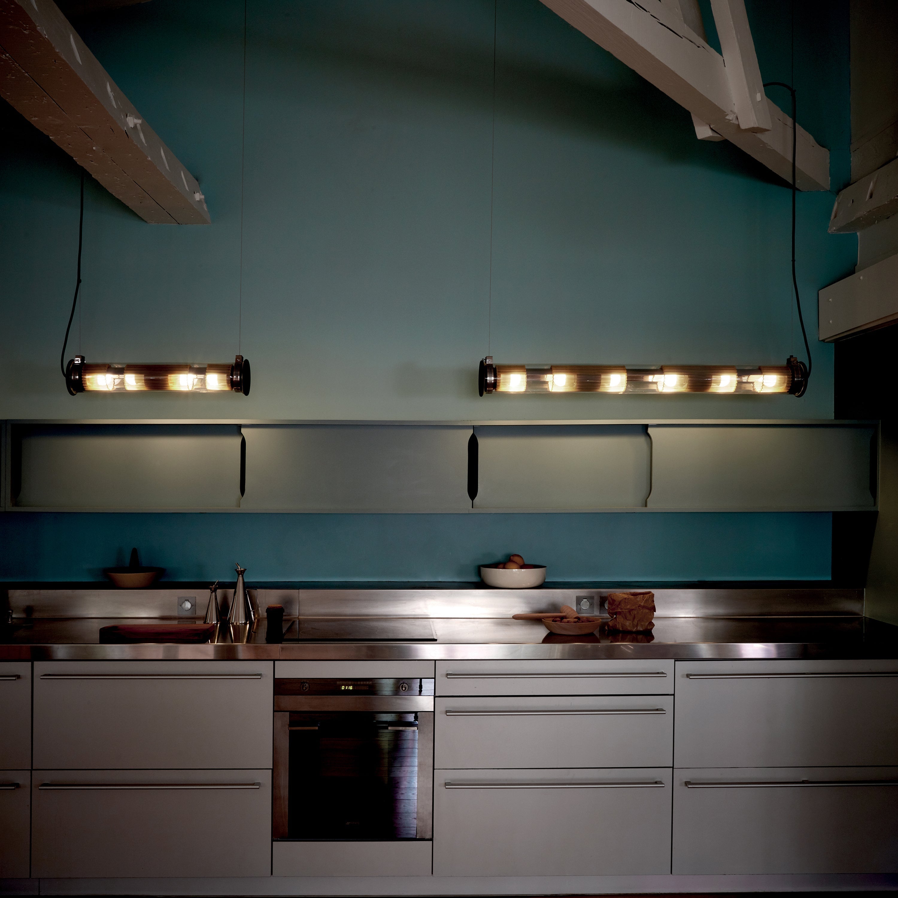 In The Tube Horizontal Outdoor Pendant Light