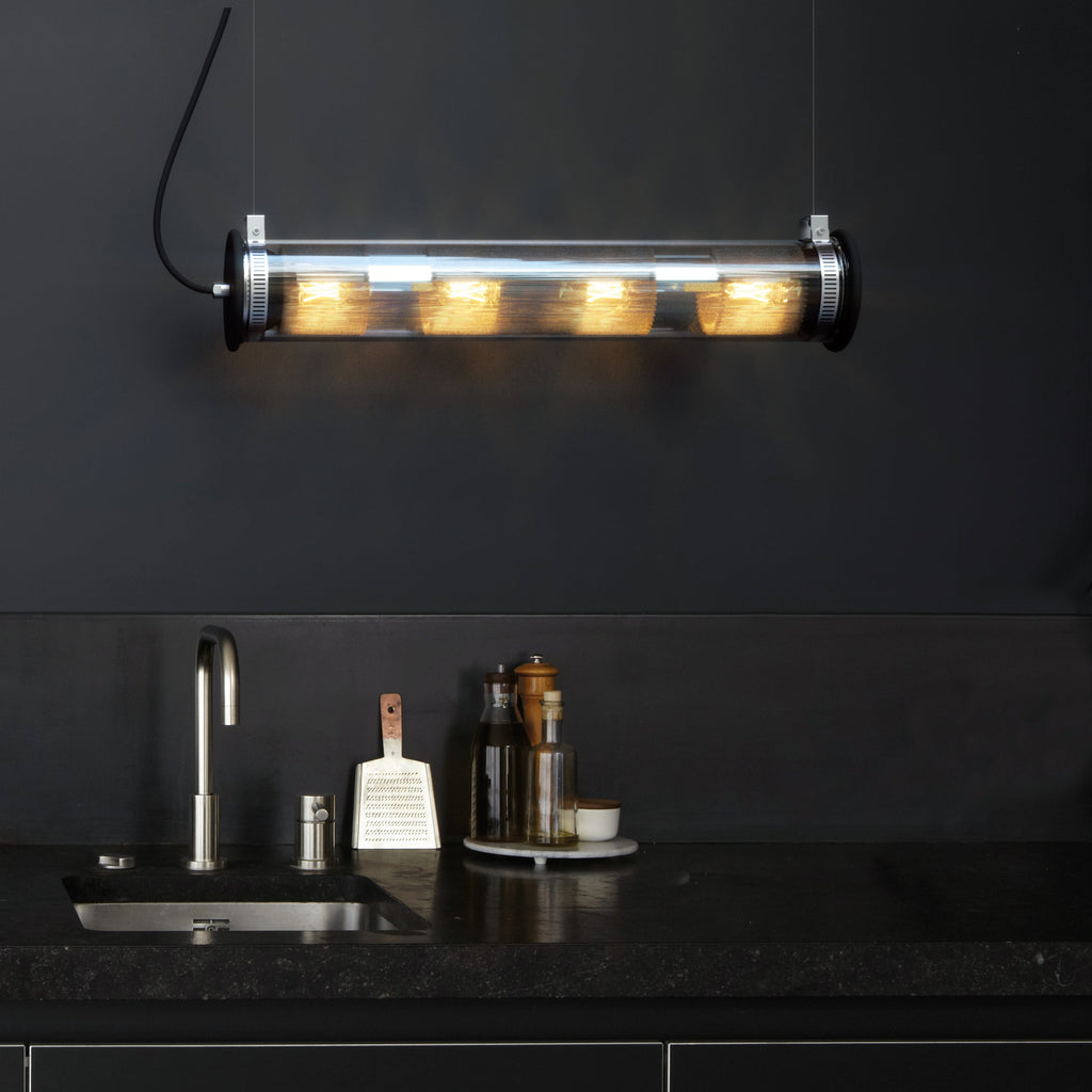 In The Tube Horizontal Outdoor Pendant Light