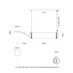 In The Tube Horizontal Outdoor Pendant Light