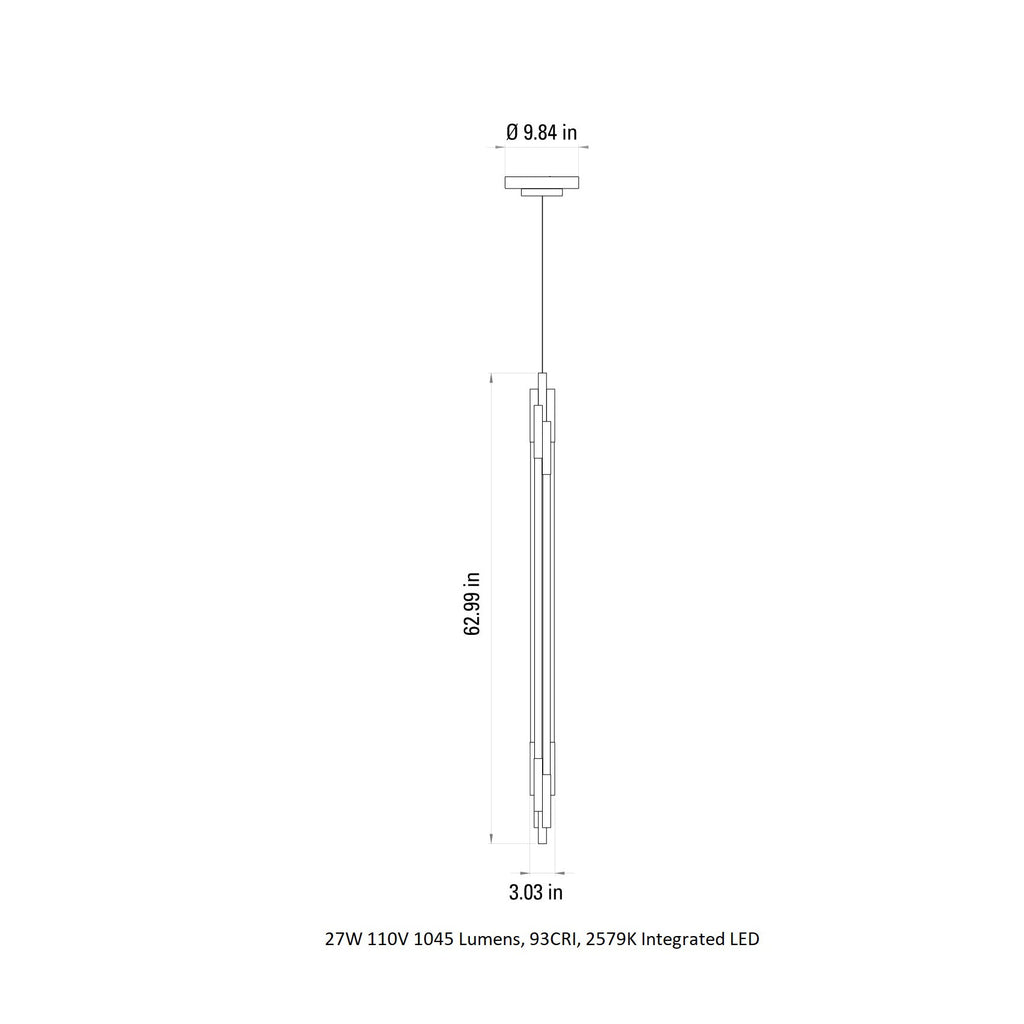 Org Vertical Pendant Light