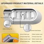 59'' acrylic freestanding bathtub with unique diamond pattern design: spacious oval shape,  Gloss white finish, Chrome overflow and pop-up drain CUPC