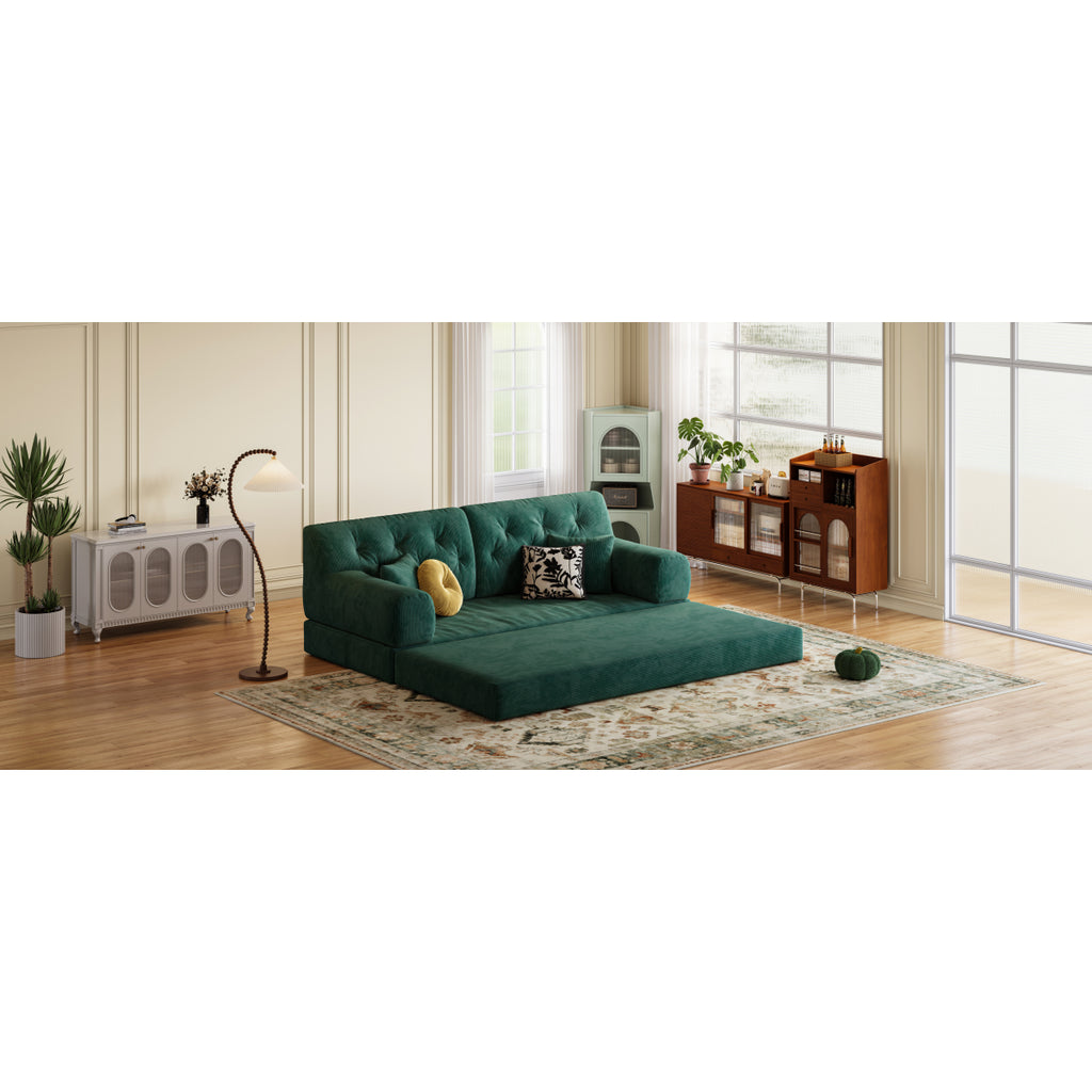 78.8" Modular Sofa Comfortable Floor Sofa Bed for Living Room