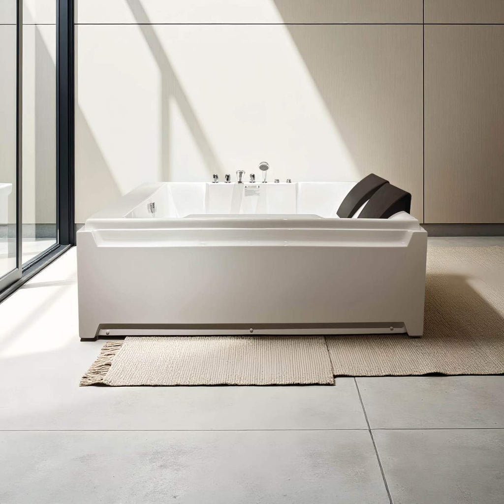 Luxury 2-Person Whirlpool Massage Tub