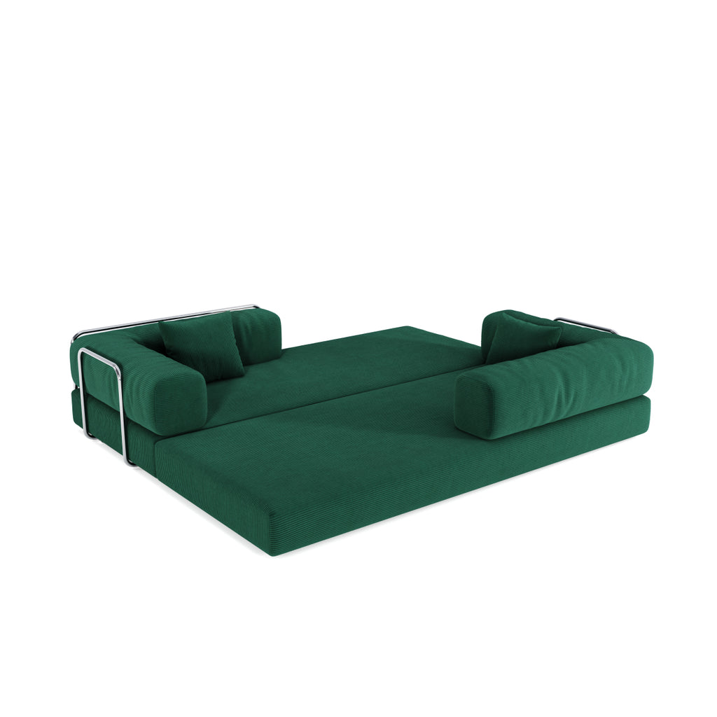 78.8" Modular Sectional Sofa, Convertible Pudding Block Sofa Bed for Living Room