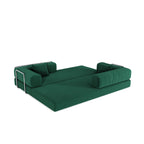 78.8" Modular Sectional Sofa, Convertible Pudding Block Sofa Bed for Living Room