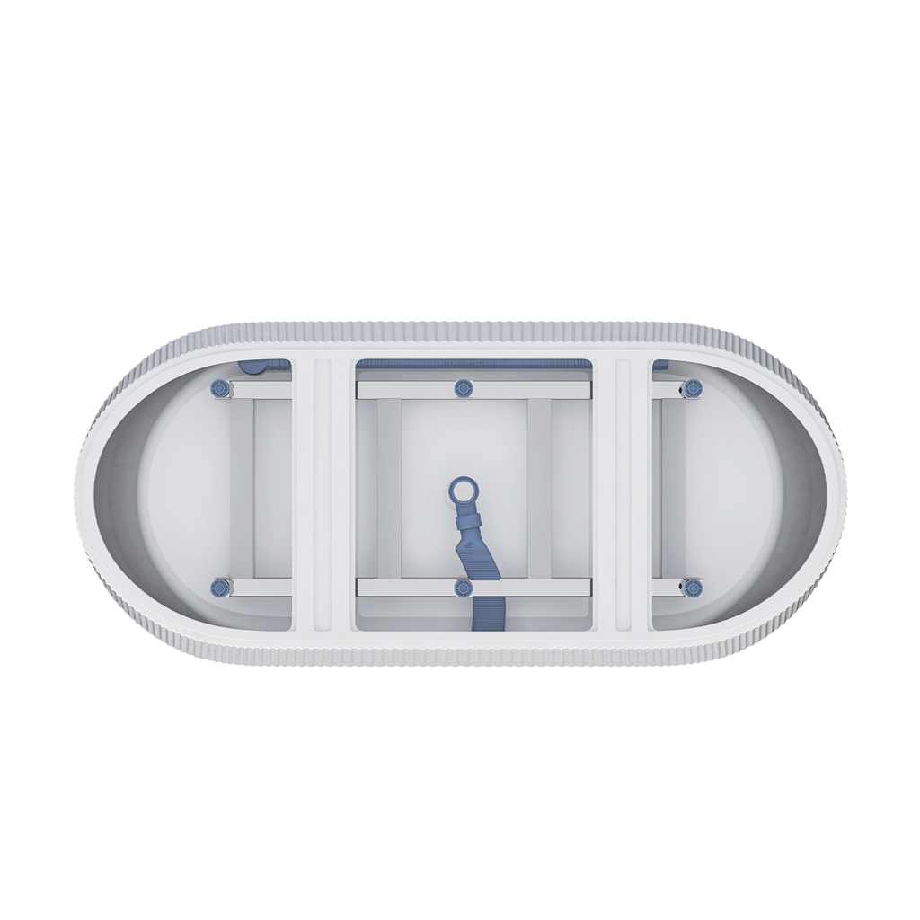 59" Glossy Acrylic Freestanding Tub