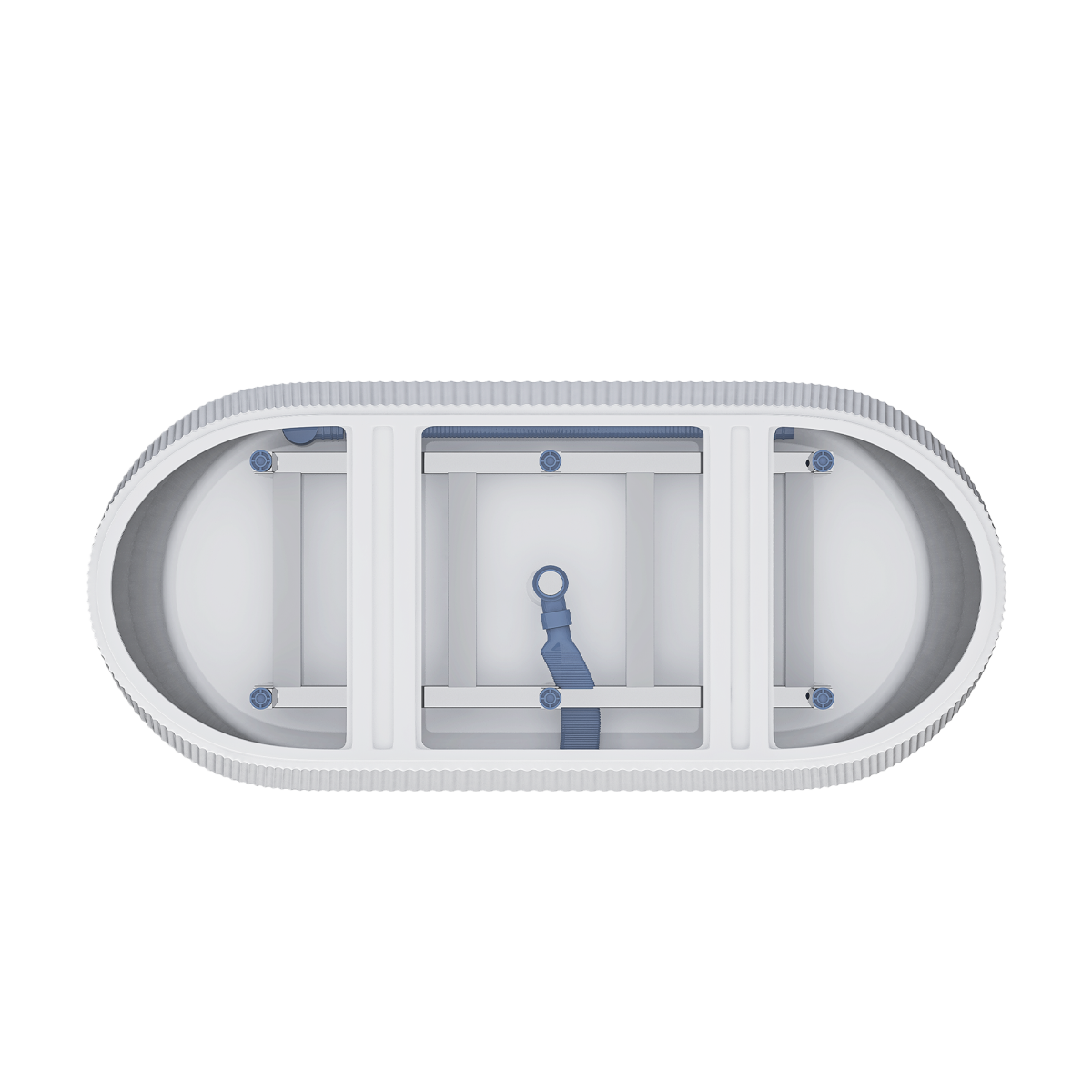 59" Glossy Acrylic Freestanding Tub