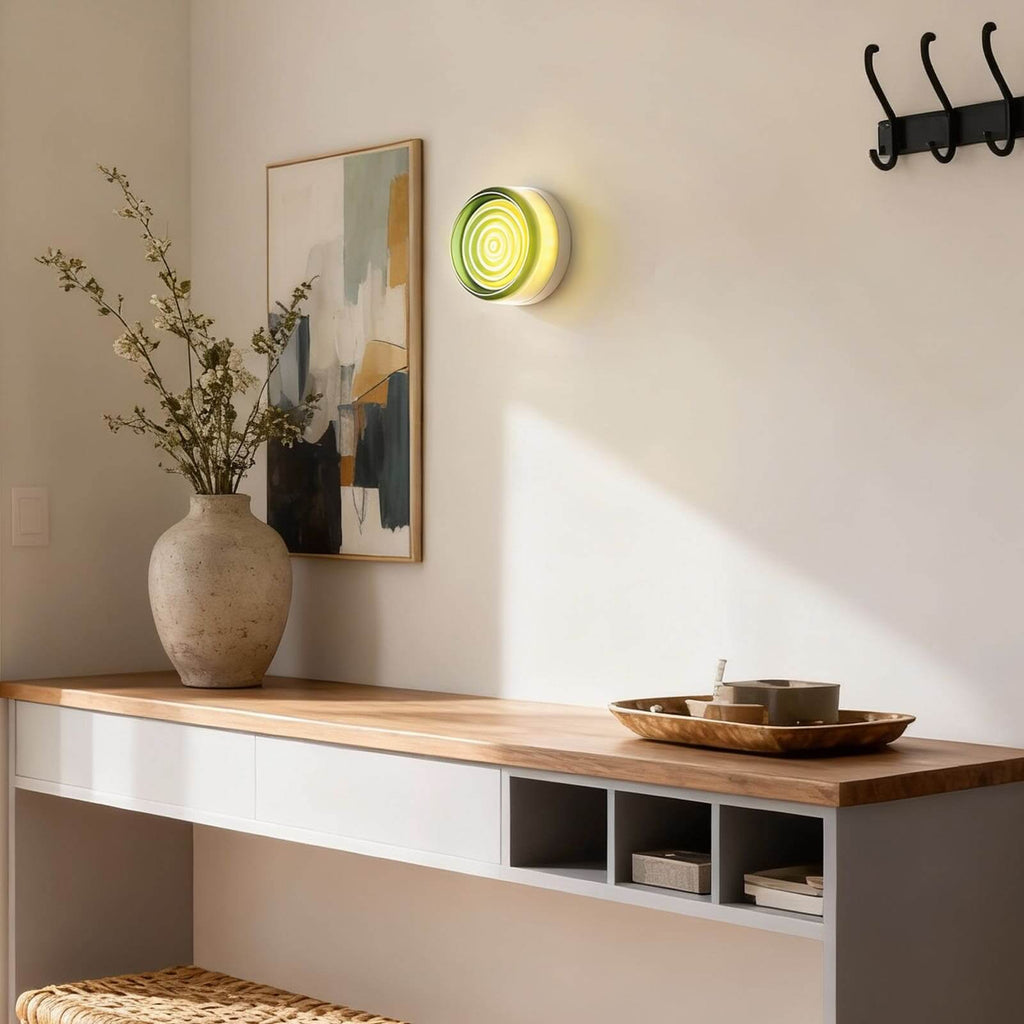 Dimple Glass Wall Sconce – Amber, Green, Smoke & White