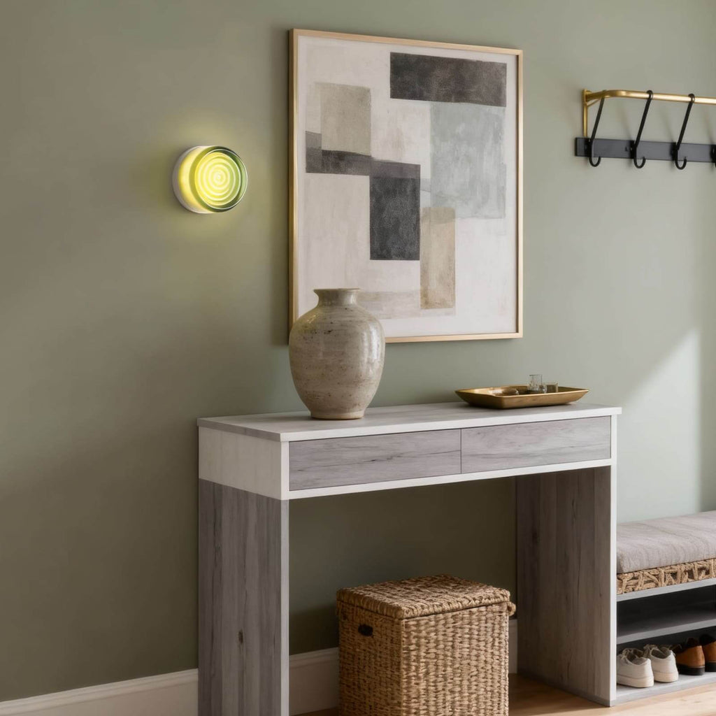 Dimple Glass Wall Sconce – Amber, Green, Smoke & White
