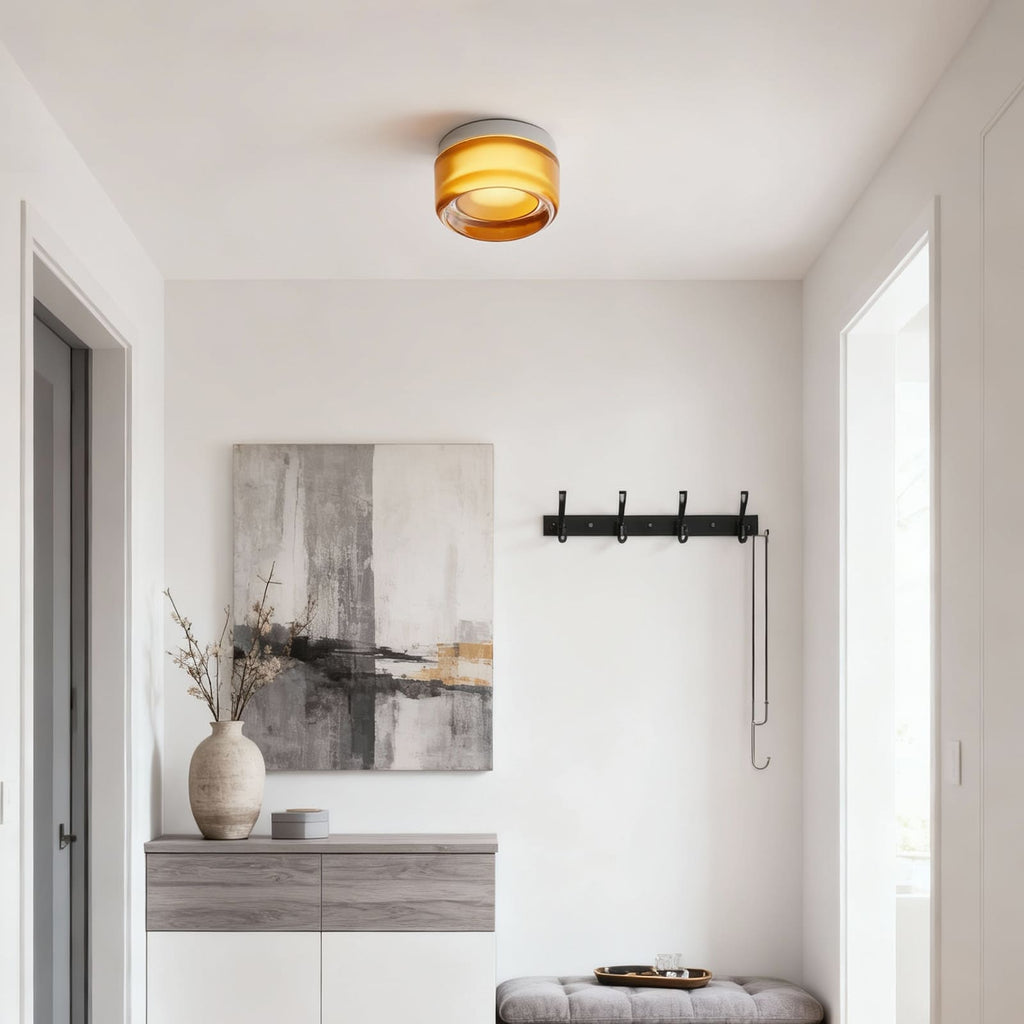 Dimple Glass Wall Sconce – Amber, Green, Smoke & White