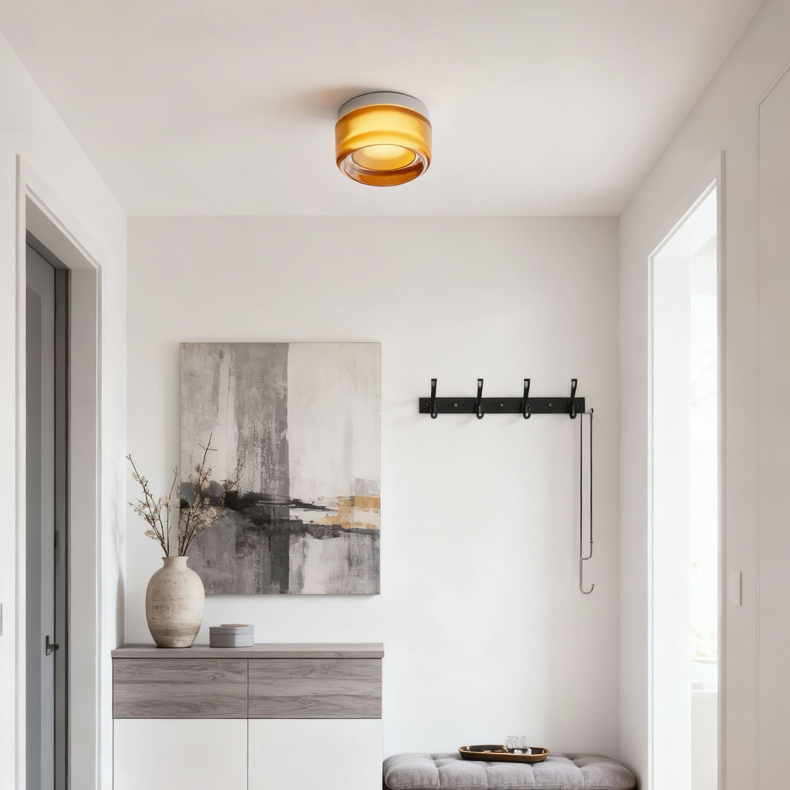 Dimple Glass Wall Sconce – Amber, Green, Smoke & White