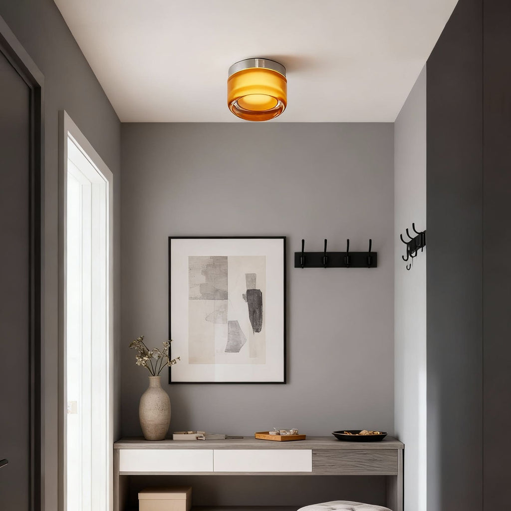 Dimple Glass Wall Sconce – Amber, Green, Smoke & White