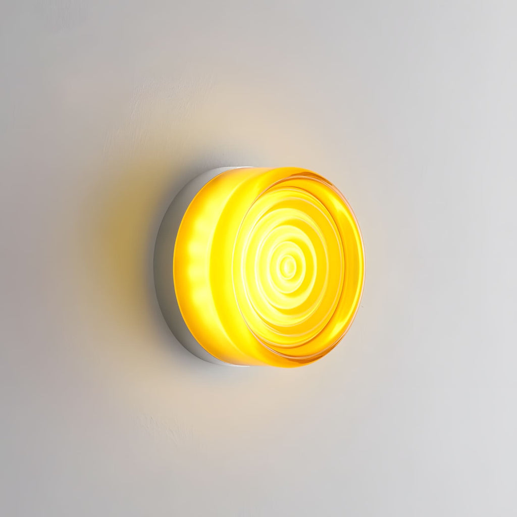 Dimple Glass Wall Sconce – Amber, Green, Smoke & White