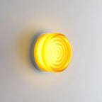 Dimple Glass Wall Sconce – Amber, Green, Smoke & White
