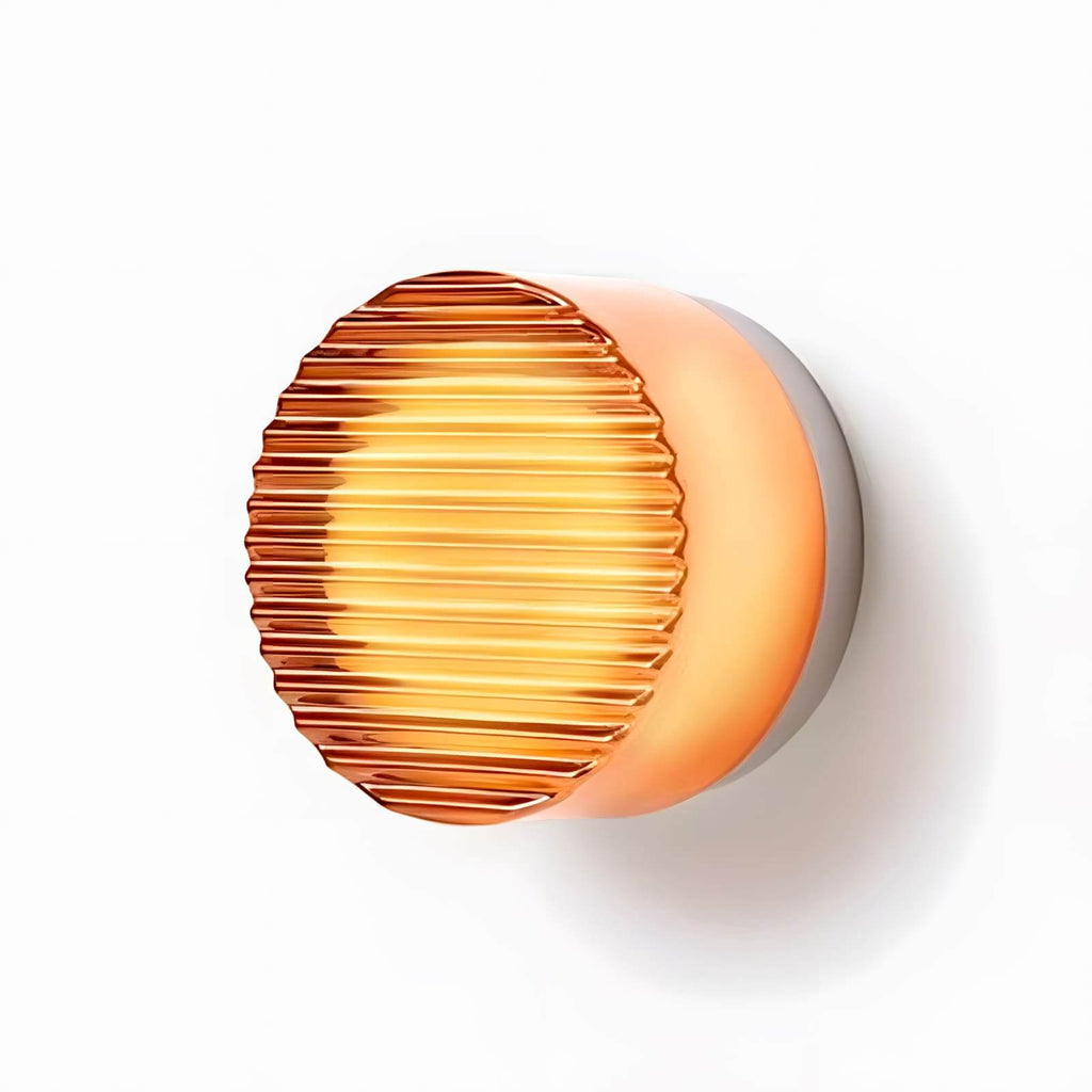 Dimple Glass Wall Sconce – Amber, Green, Smoke & White