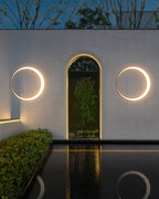 Moon Solar Outdoor Wall Lamp