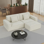 106.3 inch Modern Style Striped Compression sofa for Living Room & Bedroom